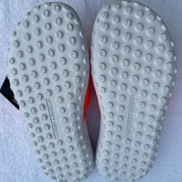 Under Armour Rock Project 3 Slides Flip Flops Men Size: 9 After Burn White Pink